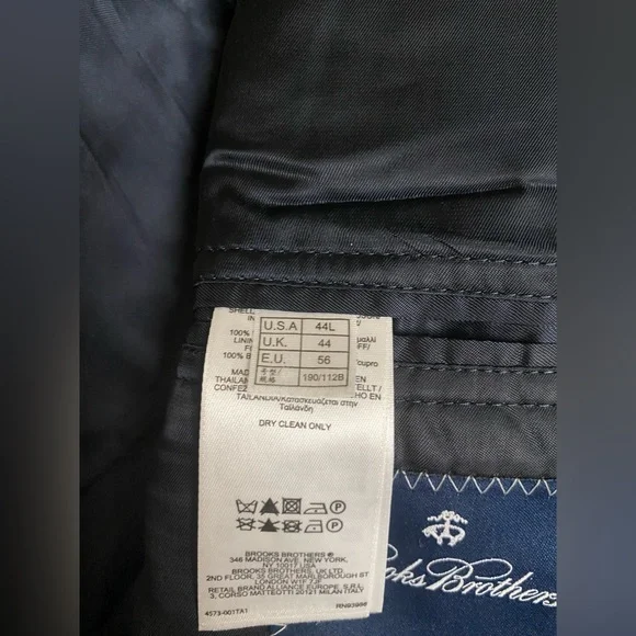 BROOKS BROTHERS Blazer (44, Navy, Wool) - Picture 4 of 5